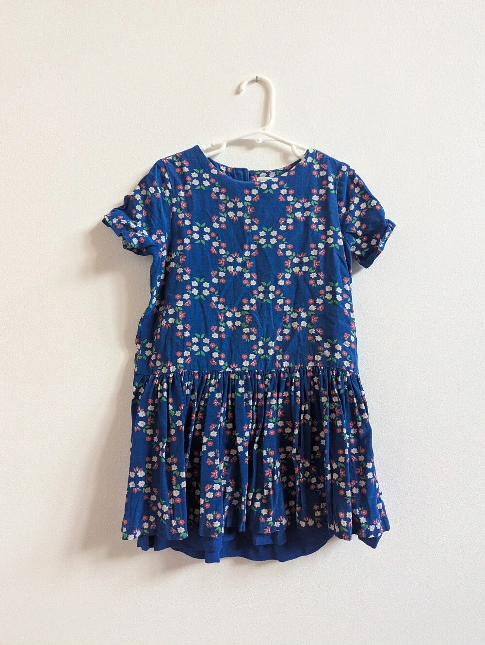Gymboree Dress Girls 6 Blue Floral Everyday